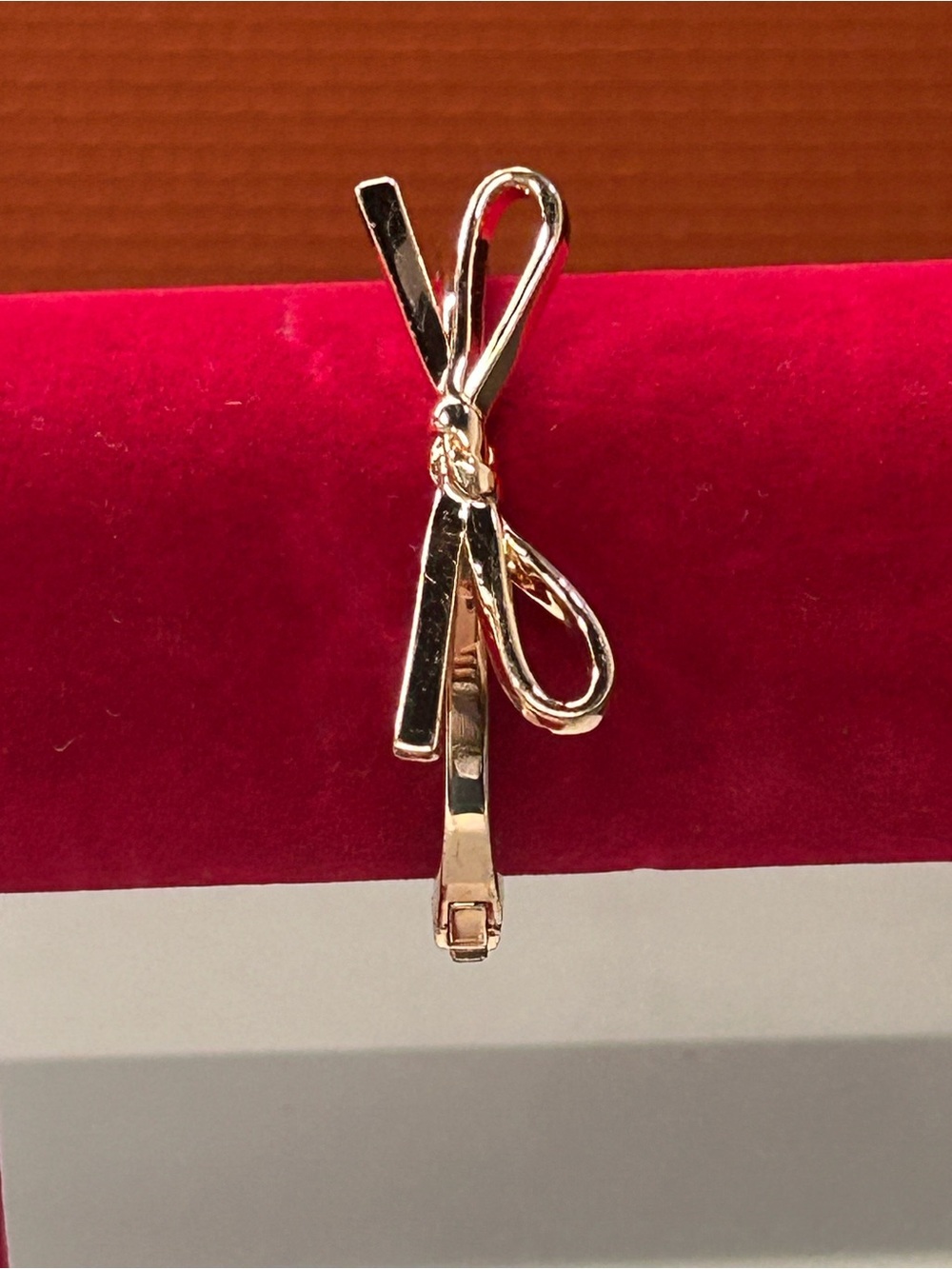 Kate Spade rose gold bow bangle
